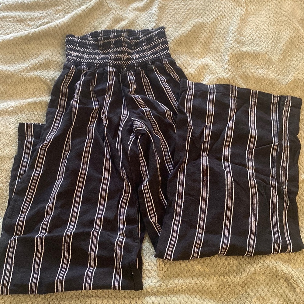 REWASH Brand Black Boho Wide Leg Pants